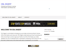 Tablet Screenshot of cdldigest.com